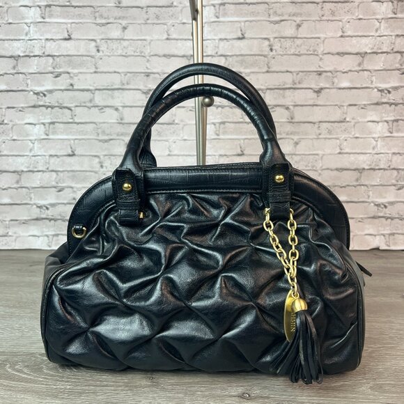 Brahmin Sinclair Black New Money Shoulder Handbag - Picture 1 of 8